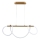 Candeeiro suspenso LED EMMA LED/38W/230V dourado