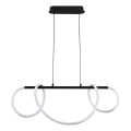 Candeeiro suspenso LED EMMA LED/38W/230V preto