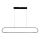 Candeeiro suspenso LED FRAME LED/42W/230V preto