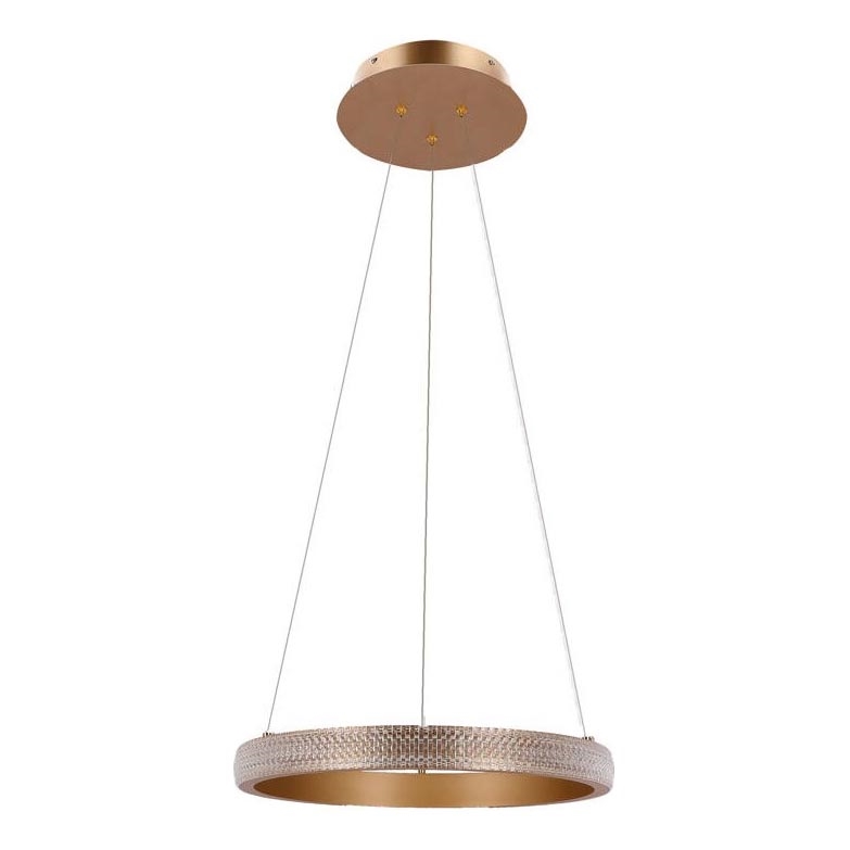Candeeiro suspenso LED HASHIM LED/22W/230V diâmetro 40 cm cobre
