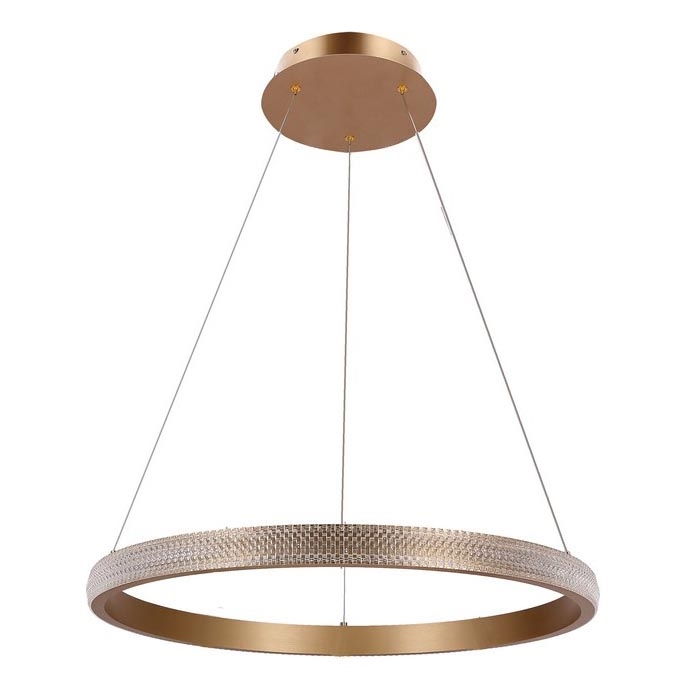 Candeeiro suspenso LED HASHIM LED/34W/230V diâmetro 60 cm cobre