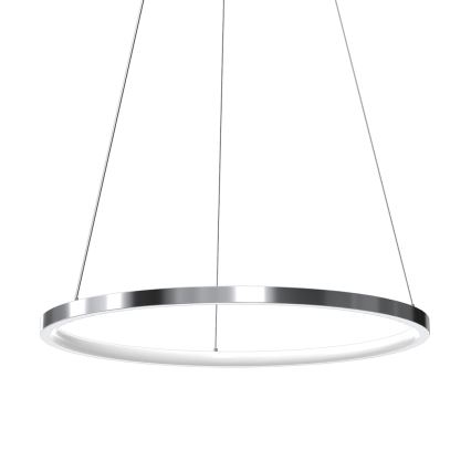 Candeeiro suspenso LED HOOP LED/27W/230V diâmetro 50 cm 4000K cromado brilhante