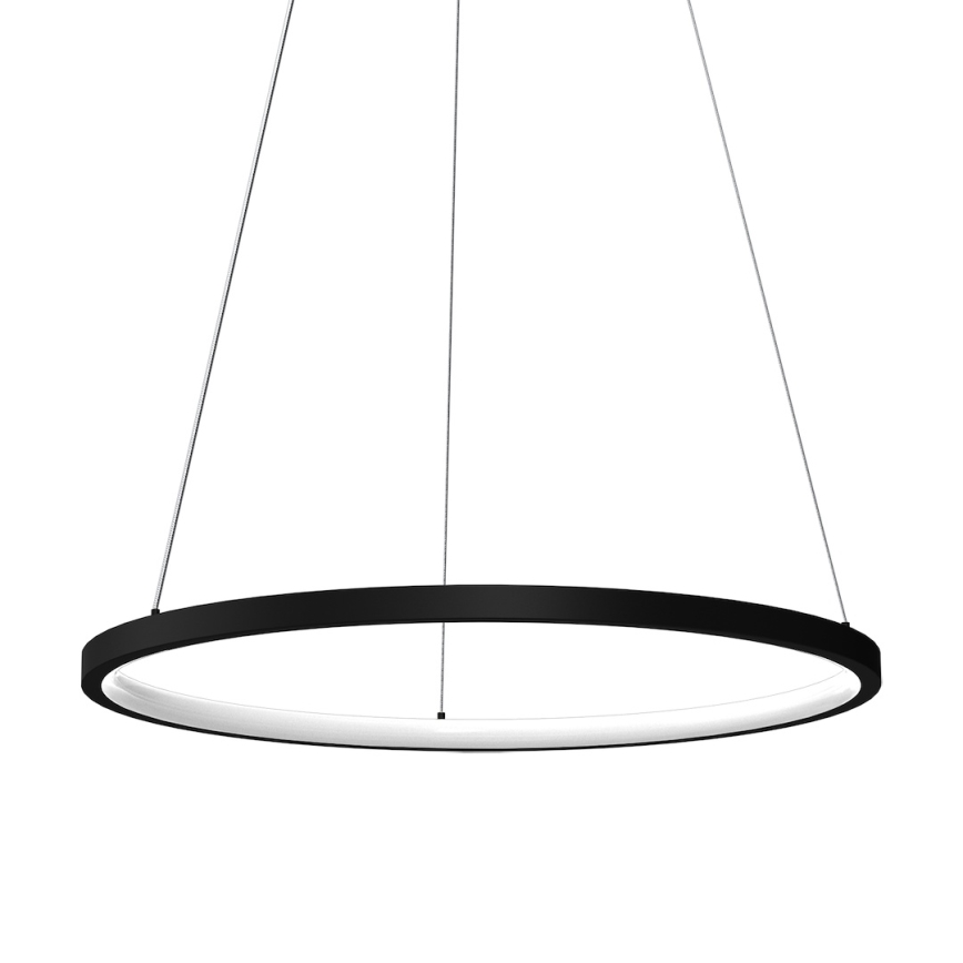 Candeeiro suspenso LED HOOP LED/27W/230V diâmetro 50 cm 4000K preto