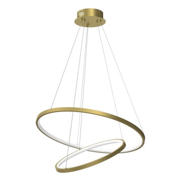 Candeeiro suspenso LED HOOP LED/51W/230V diâmetro 60 cm 4000K dourado