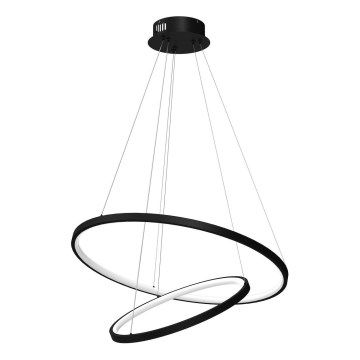 Candeeiro suspenso LED HOOP LED/51W/230V diâmetro 60 cm 4000K preto