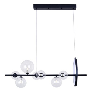 Candeeiro suspenso LED HYBRID LED/15W/230V + 7xG9/6W 4000K preto