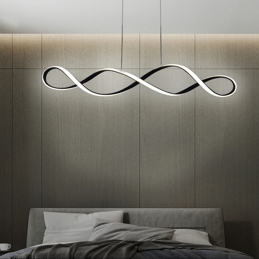 Candeeiro suspenso LED INFINITO LED/34W/230V preto