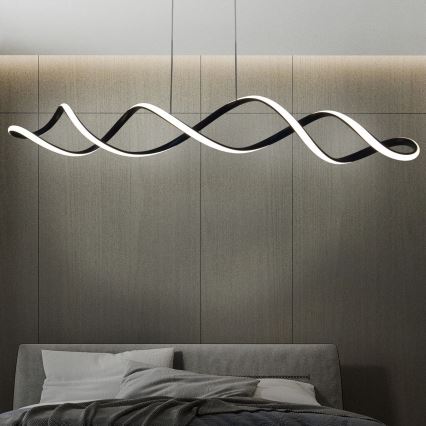 Candeeiro suspenso LED INFINITO LED/43W/230V preto