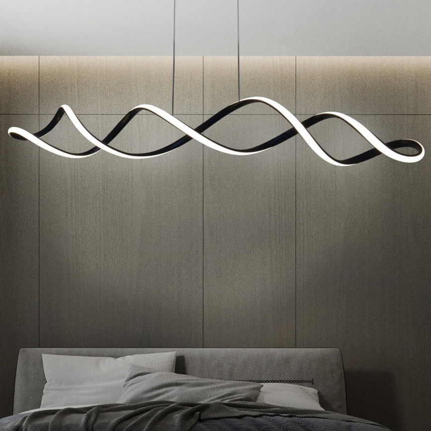 Candeeiro suspenso LED INFINITO LED/43W/230V preto
