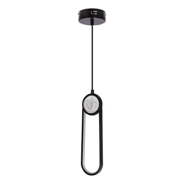 Candeeiro suspenso LED LACRIMA LED/15W/230V 3000K preto