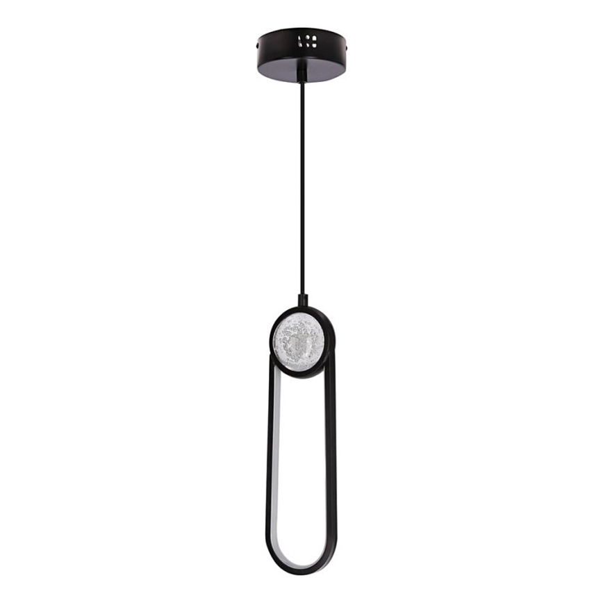 Candeeiro suspenso LED LACRIMA LED/15W/230V 3000K preto