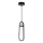 Candeeiro suspenso LED LACRIMA LED/15W/230V 3000K preto