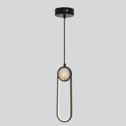 Candeeiro suspenso LED LACRIMA LED/15W/230V 3000K preto