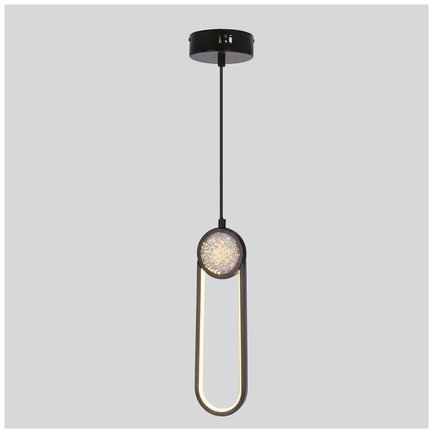 Candeeiro suspenso LED LACRIMA LED/15W/230V 3000K preto