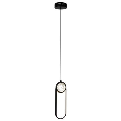 Candeeiro suspenso LED LACRIMA LED/15W/230V 3000K preto