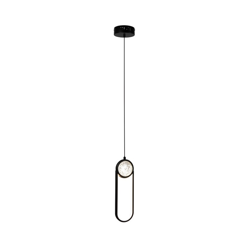 Candeeiro suspenso LED LACRIMA LED/15W/230V 3000K preto