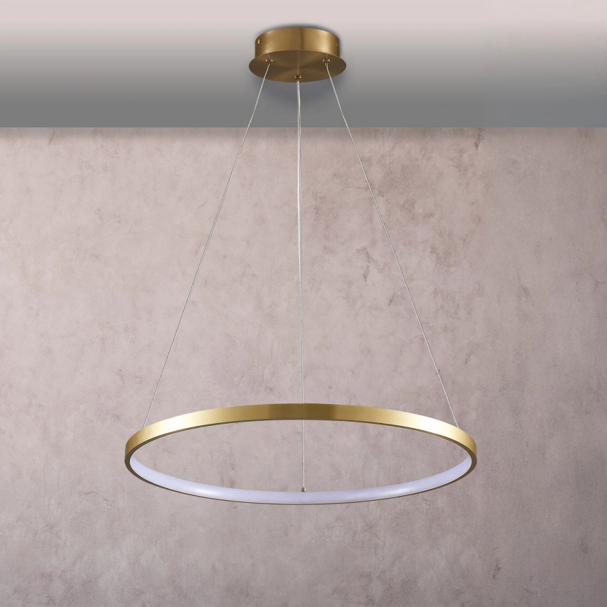 Candeeiro suspenso LED LEA LED/20W/230V 4000K diâmetro 50 cm dourado