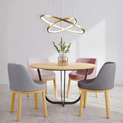Candeeiro suspenso LED LEA LED/35W/230V 4000K diâmetro 60 cm dourado