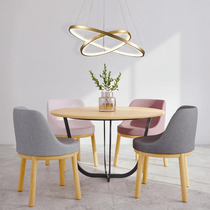 Candeeiro suspenso LED LEA LED/35W/230V 4000K diâmetro 60 cm dourado