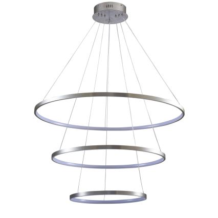 Candeeiro suspenso LED LEA LED/60W/230V 4000K diâmetro 80 cm cromado mate