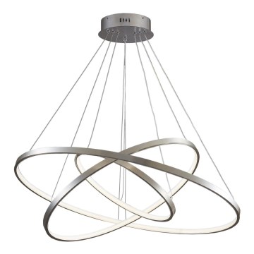 Candeeiro suspenso LED LEA LED/60W/230V 4000K diâmetro 80 cm cromado mate