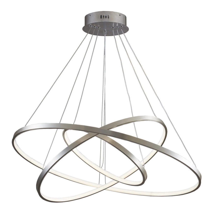 Candeeiro suspenso LED LEA LED/60W/230V 4000K diâmetro 80 cm cromado mate