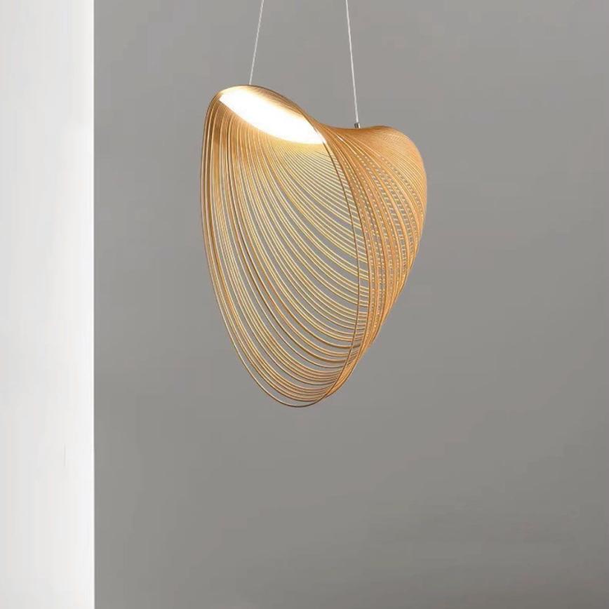 Candeeiro suspenso LED LED/10W/230V 3000K bege
