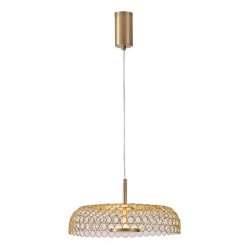 Candeeiro suspenso LED LED/10W/230V 3000K dourado diâmetro 35 cm