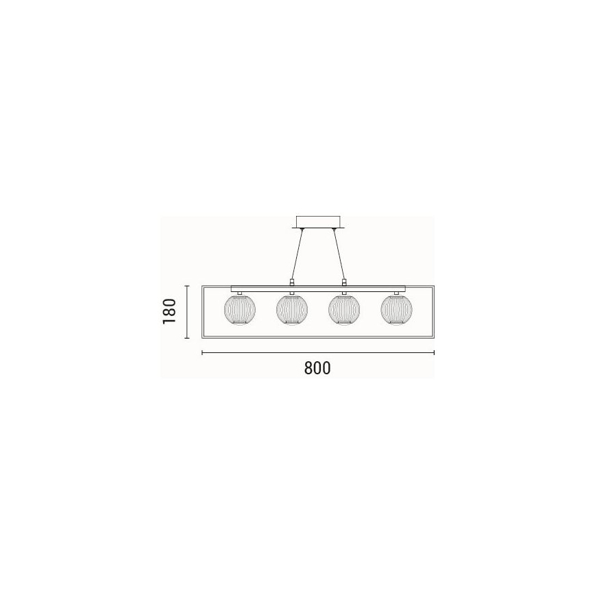 Candeeiro suspenso LED LED/14W/230V 3000K