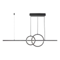 Candeeiro suspenso LED LED/15W/230V 4000K 80 cm preto
