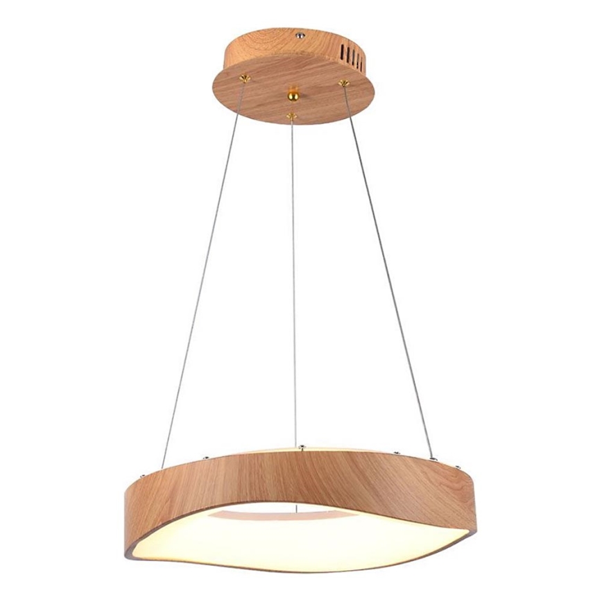Candeeiro suspenso LED LED/18W/230V 3000K ø 40 cm castanho