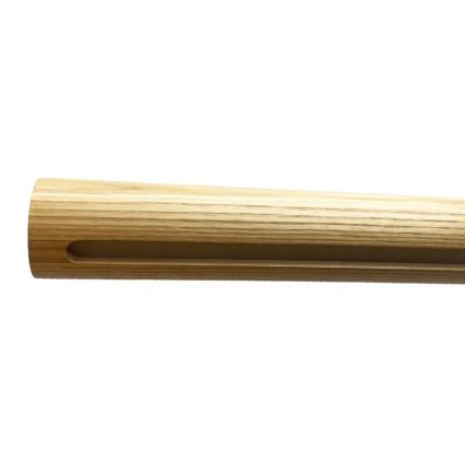 Candeeiro suspenso LED LED/22W/230V 4000K 120 cm cinza/madeira maciça