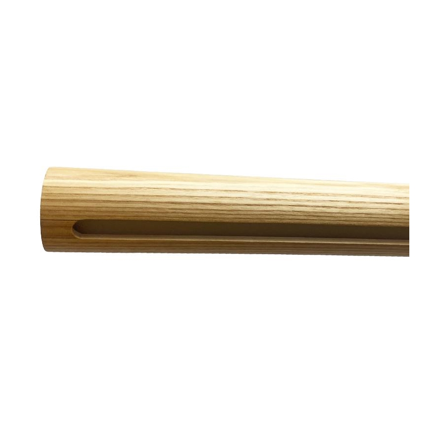 Candeeiro suspenso LED LED/22W/230V 4000K 120 cm cinza/madeira maciça