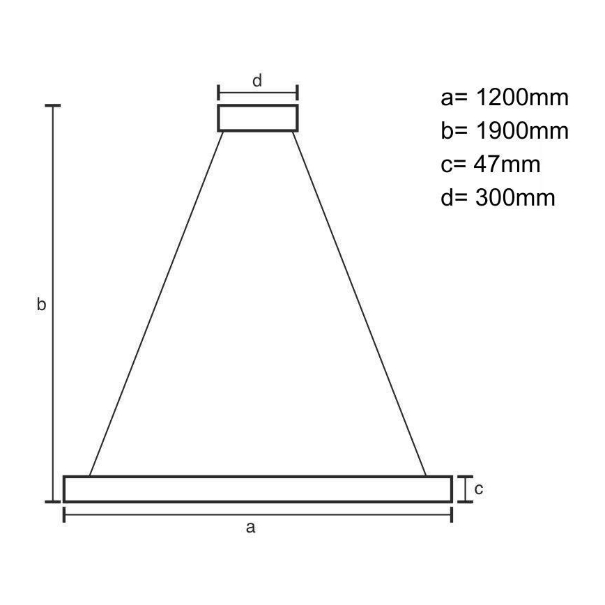 Candeeiro suspenso LED LED/22W/230V 4000K 120 cm cinza/madeira maciça