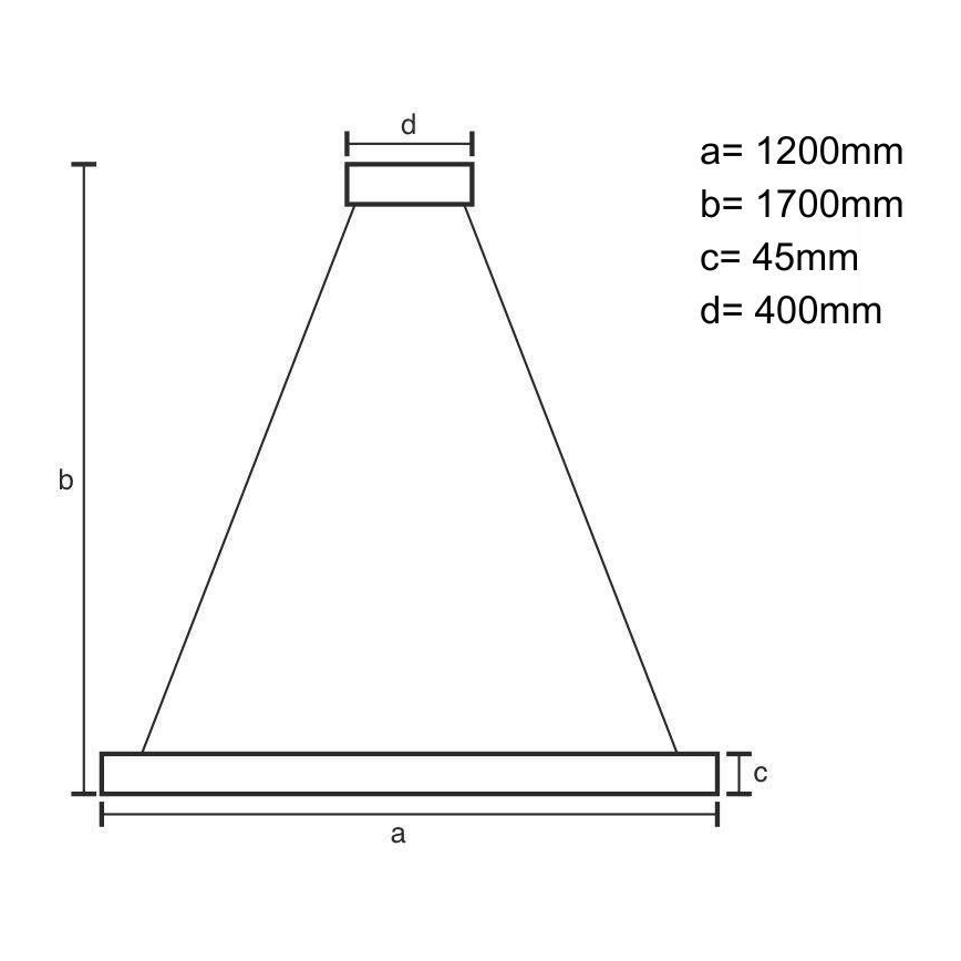 Candeeiro suspenso LED LED/22W/230V 4000K 120 cm faia/madeira maciça