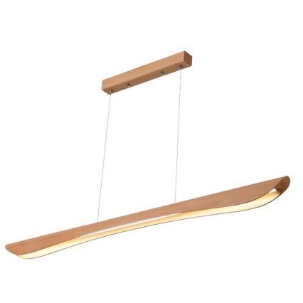 Candeeiro suspenso LED LED/22W/230V 4000K 120 cm faia/madeira maciça