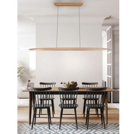 Candeeiro suspenso LED LED/22W/230V 4000K 130 cm faia/madeira maciça