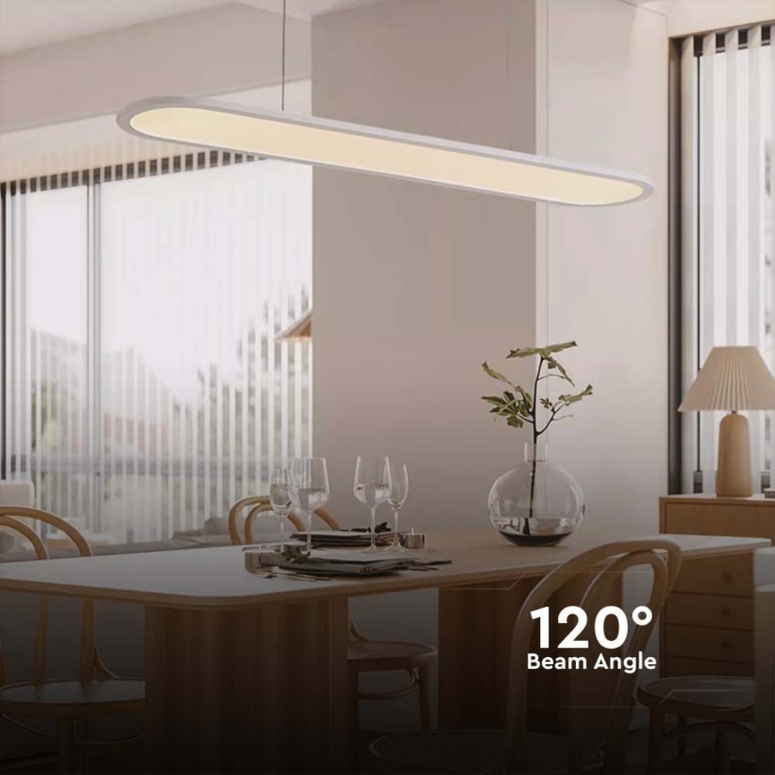 Candeeiro suspenso LED LED/24W/230V 3000K branco