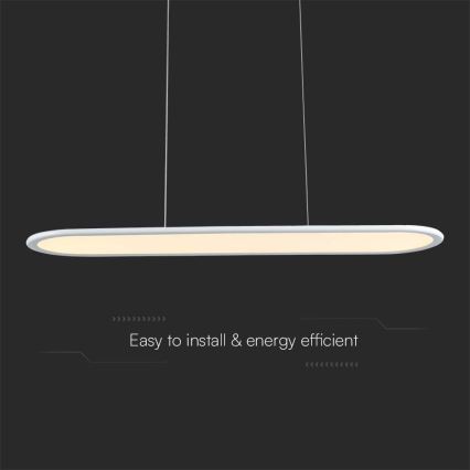 Candeeiro suspenso LED LED/24W/230V 3000K branco