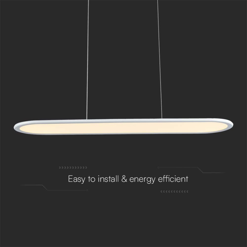 Candeeiro suspenso LED LED/24W/230V 3000K branco