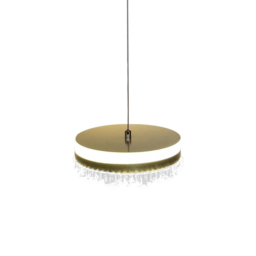 Candeeiro suspenso LED LED/25W/230V diâmetro 20 cm dourado