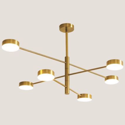 Candeeiro suspenso LED LED/30W/230V 3000K dourado