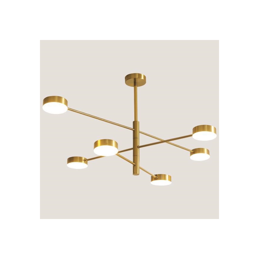 Candeeiro suspenso LED LED/30W/230V 3000K dourado