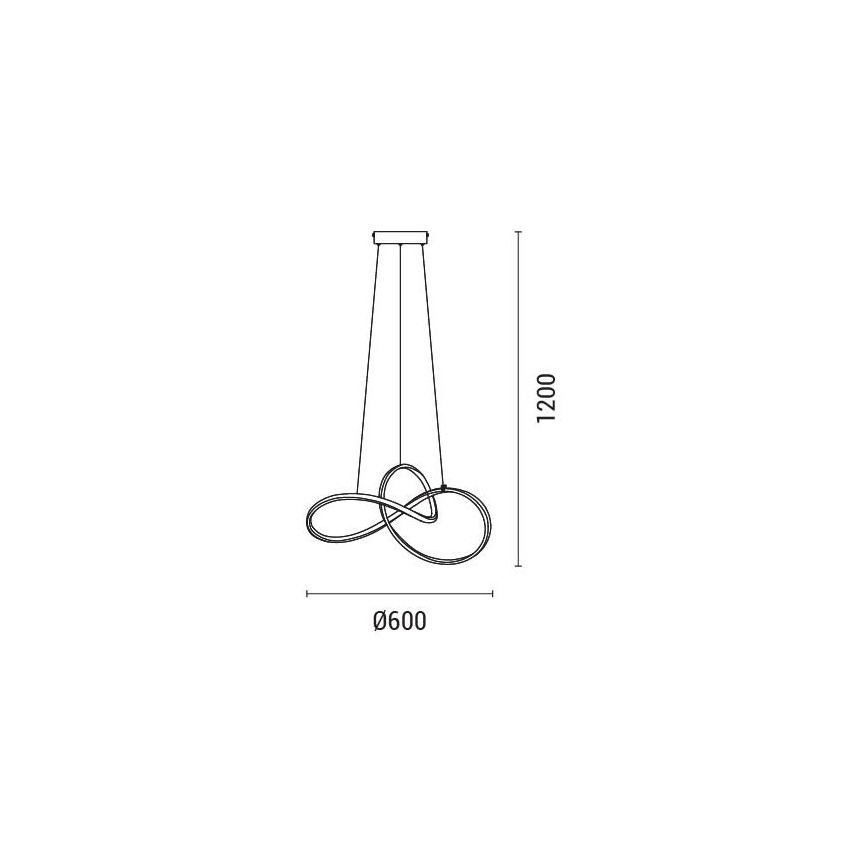 Candeeiro suspenso LED LED/30W/230V 3000K