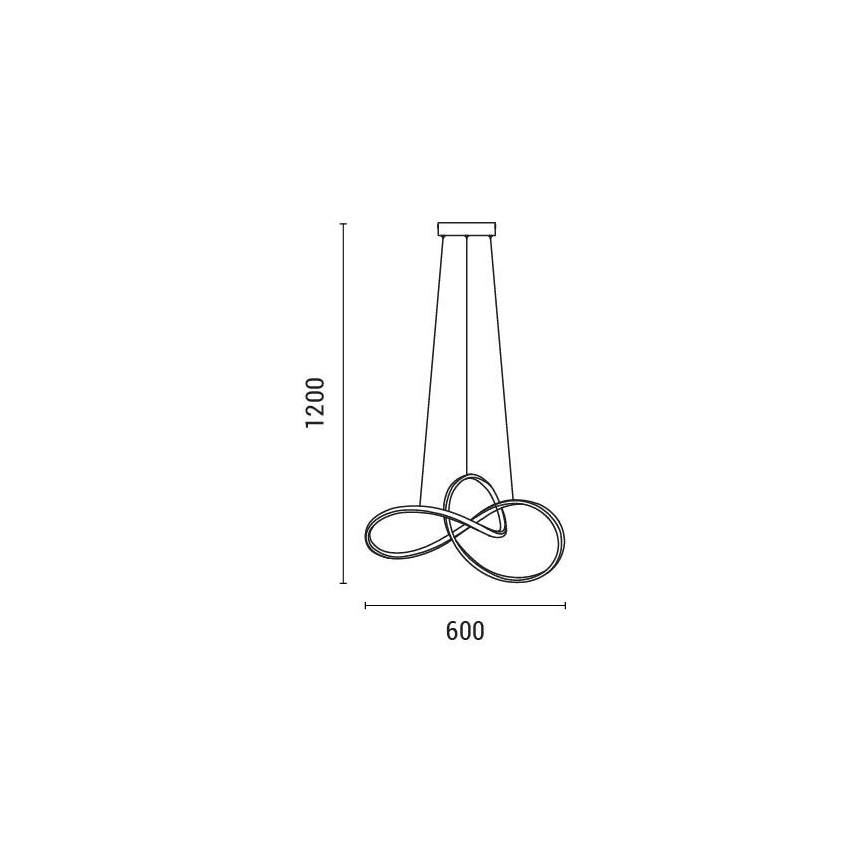 Candeeiro suspenso LED LED/30W/230V 3000K