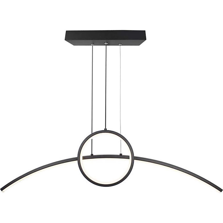 Candeeiro suspenso LED LED/30W/230V 4000K preto