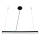 Candeeiro suspenso LED LED/32W/230V 4000K diâmetro 120 cm preto