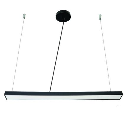 Candeeiro suspenso LED LED/32W/230V 4000K diâmetro 120 cm preto
