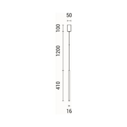 Candeeiro suspenso LED LED/3W/230V 3000K diâmetro 5 cm
