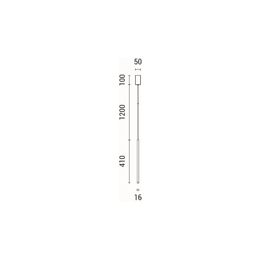 Candeeiro suspenso LED LED/3W/230V 3000K diâmetro 5 cm